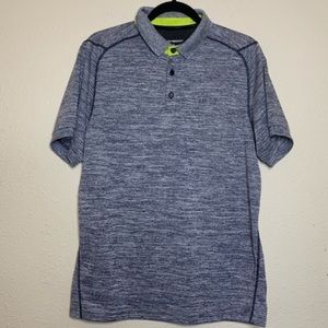 Beachbody Gray Fusion Short Sleeve Polo Shirt